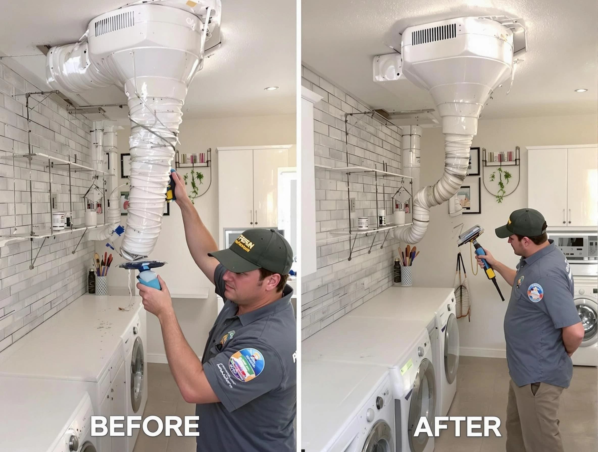 Professional dryer exhaust vent cleaning by Stone Mountain Dryer Vent Cleaning in Stone Mountain