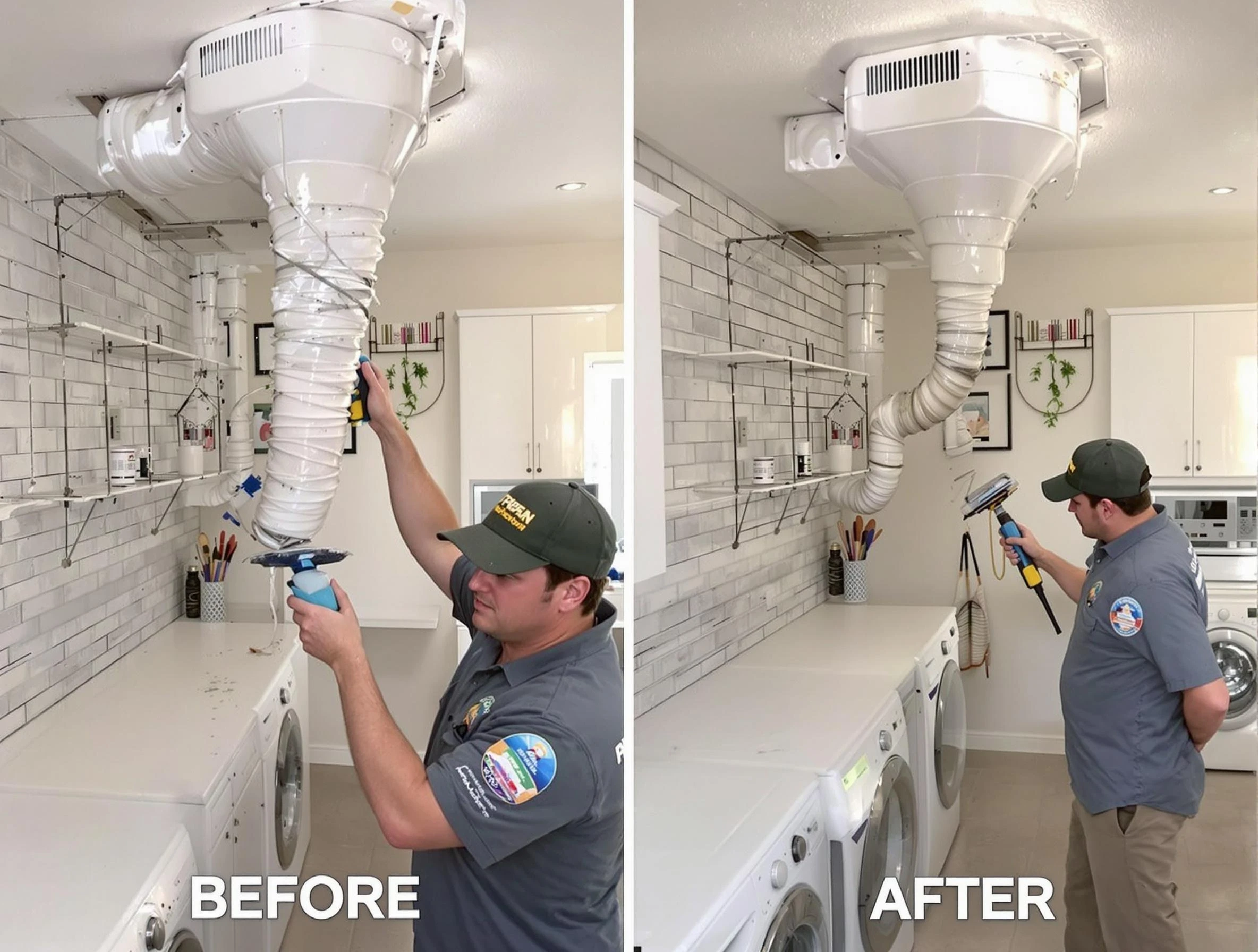 Professional dryer exhaust vent cleaning by Stone Mountain Dryer Vent Cleaning in Stone Mountain