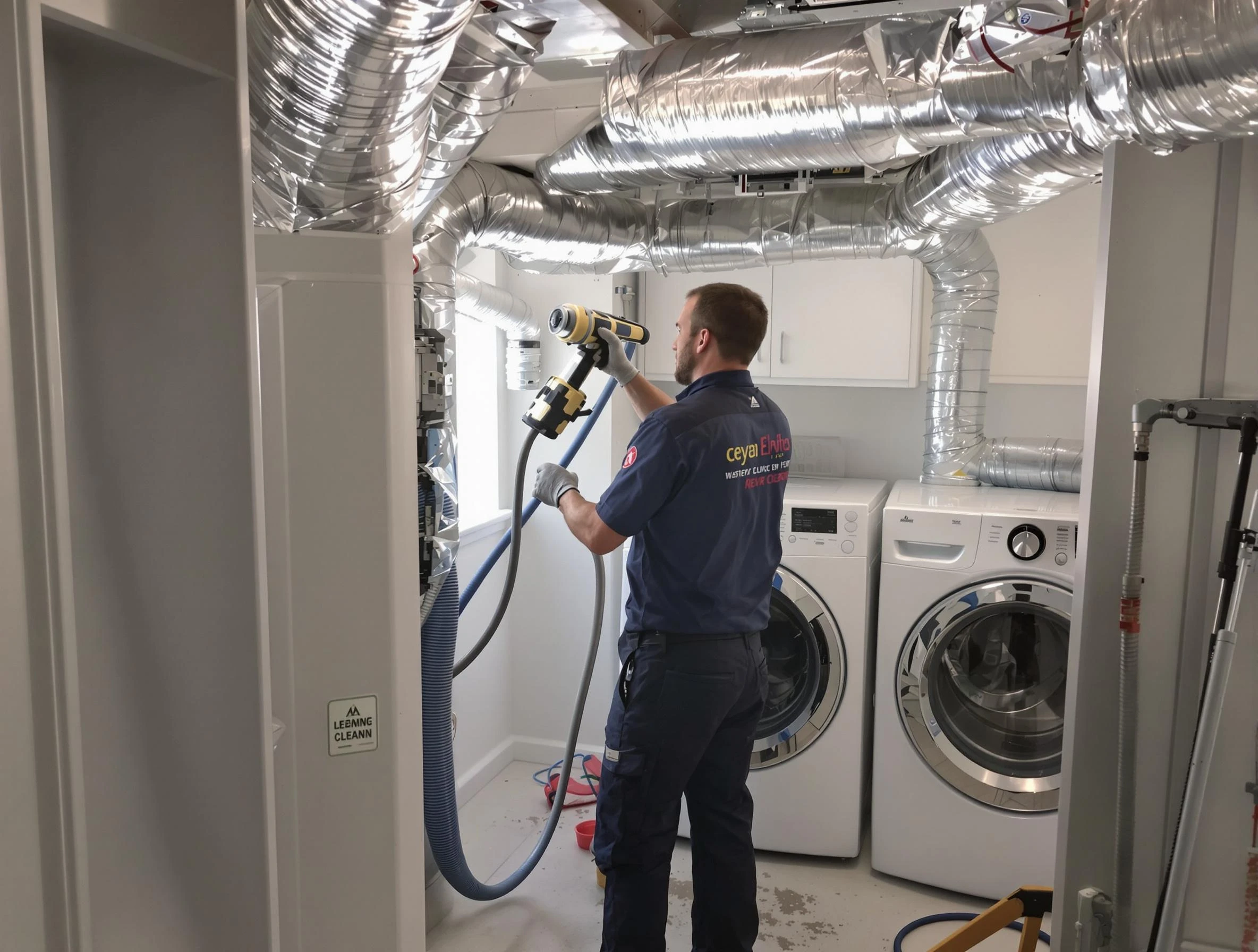 Stone Mountain Dryer Vent Cleaning specialist using advanced equipment for thorough duct cleaning in Stone Mountain