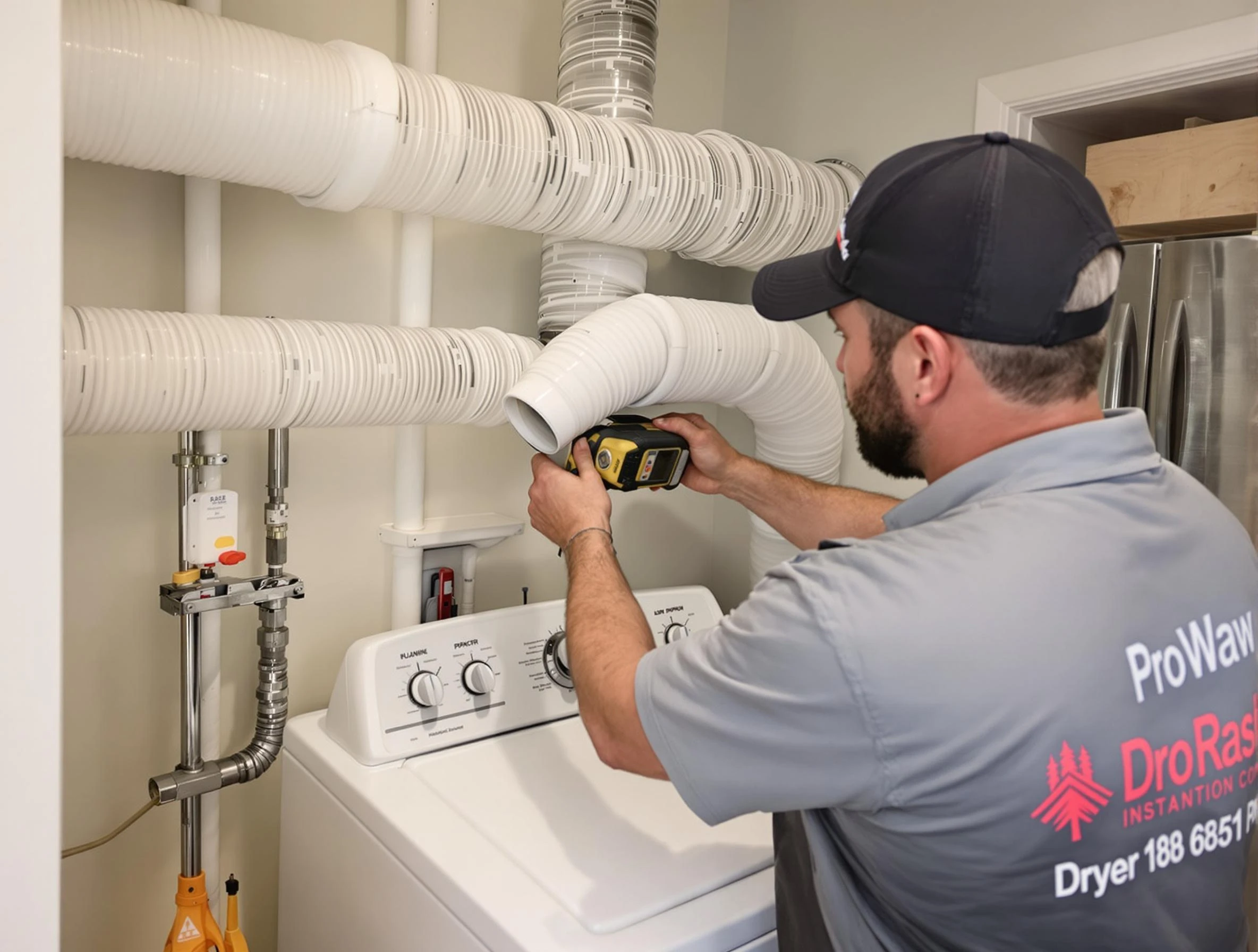 Professional dryer vent hose installation by Stone Mountain Dryer Vent Cleaning in Stone Mountain